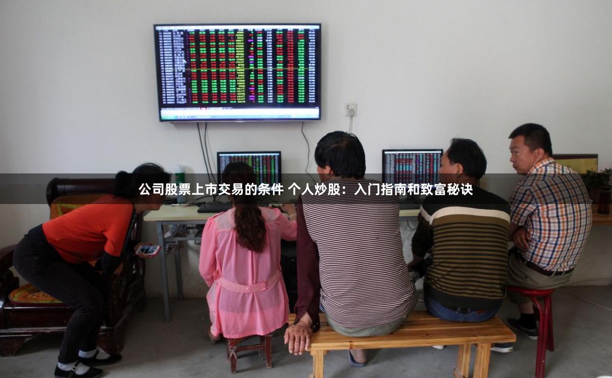 公司股票上市交易的条件 个人炒股：入门指南和致富秘诀
